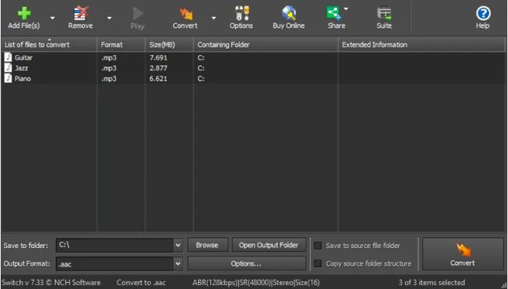 MAZTR: Free Online Audio File Converter