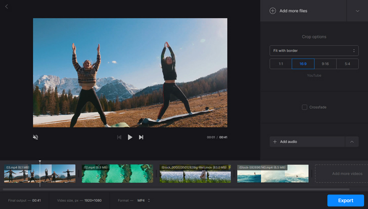 simple video editor free online