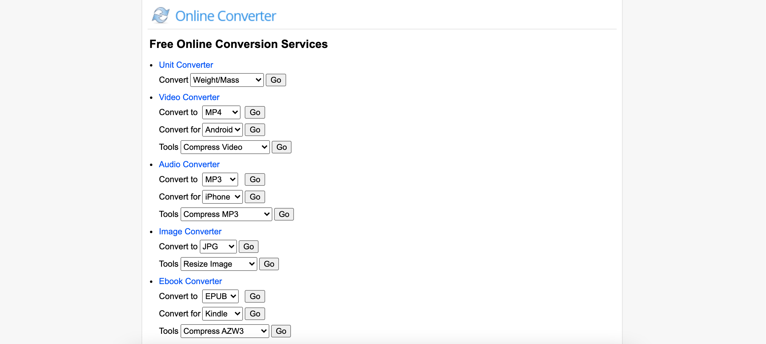 Online Converter: File and Unit Conversion Tools (Free)